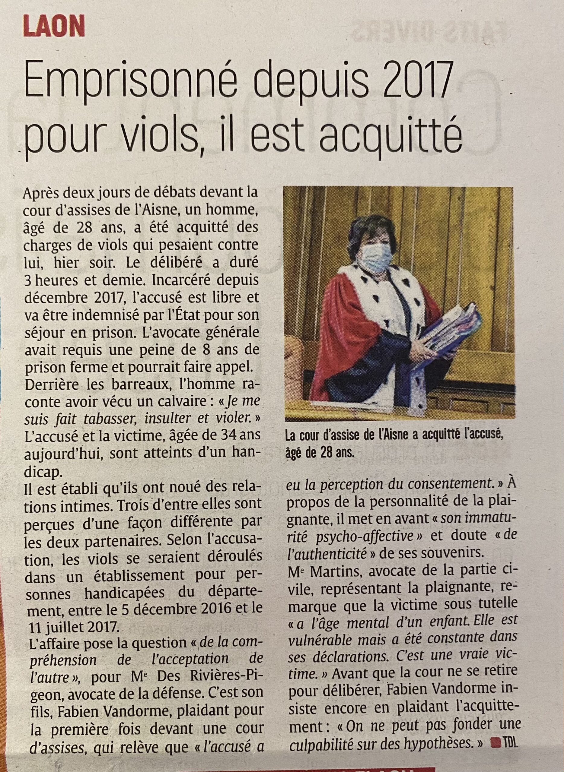 article vandorme HECQ